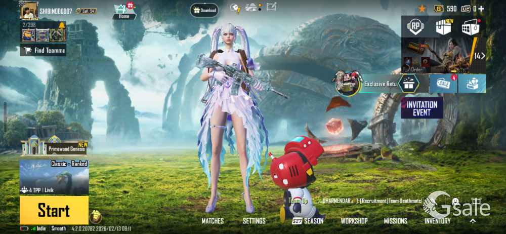 BGMI PREMIUM ACCOUNT FOR SALE