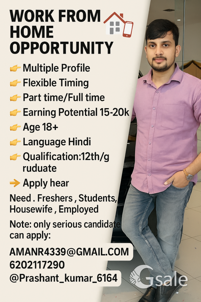 Work from home opportunity 