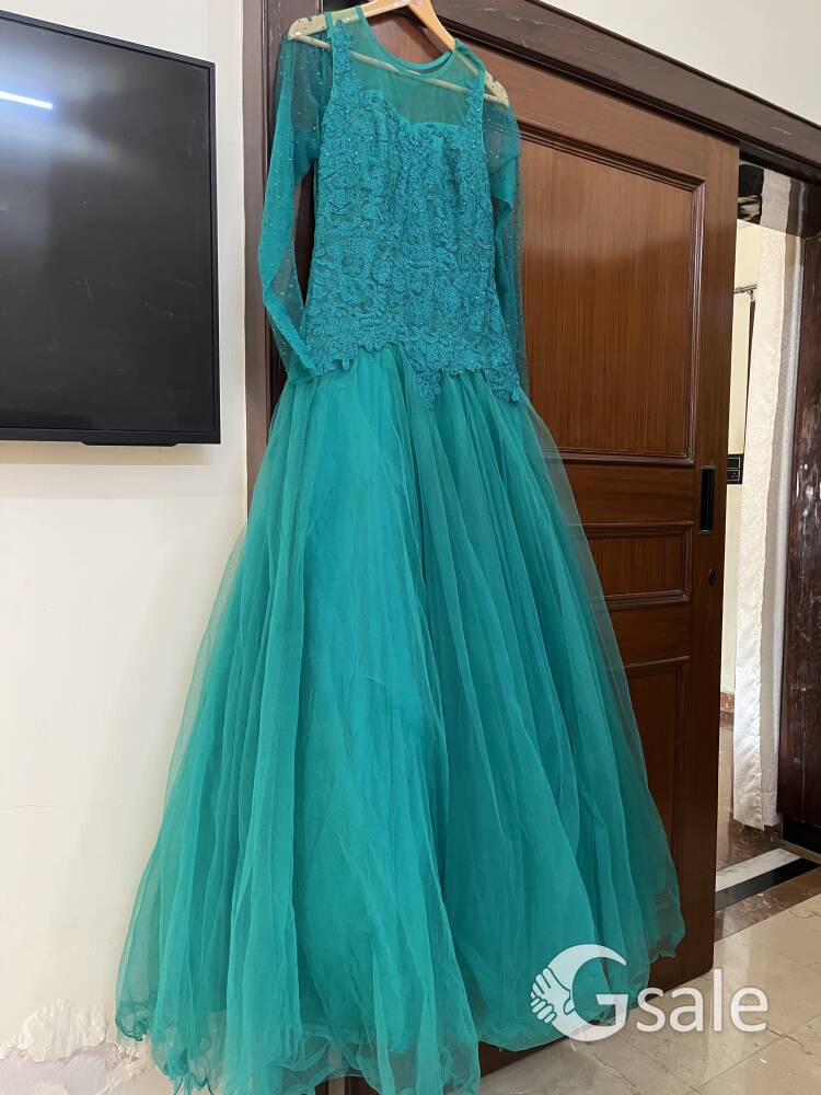 Stunning green floor length gown