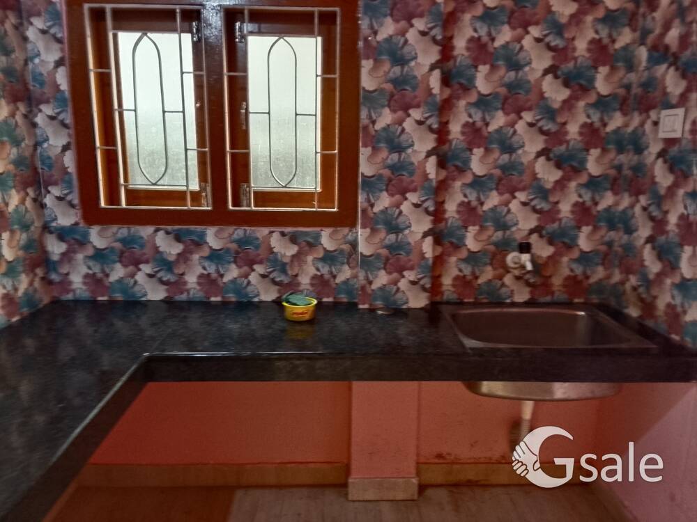 3bedrooms with attached bathroom kitchen 