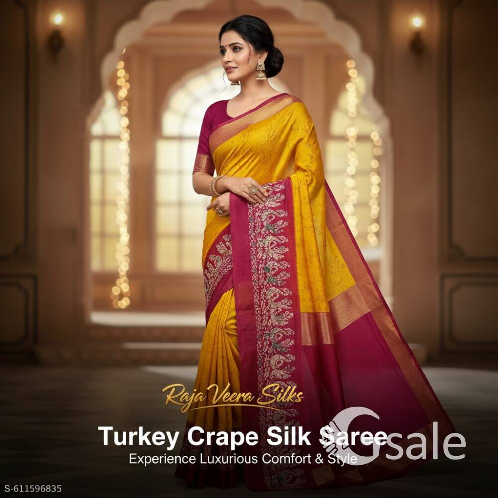 crepe silk saree 
