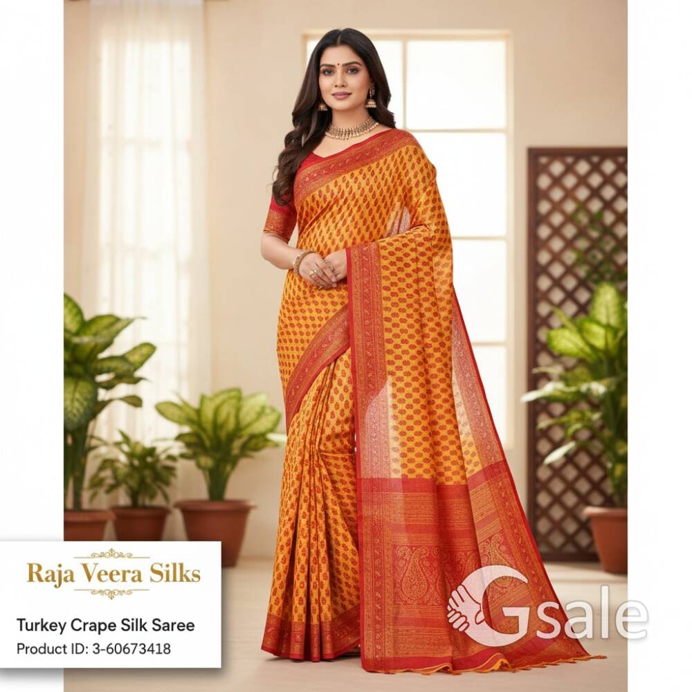 crepe silk saree 