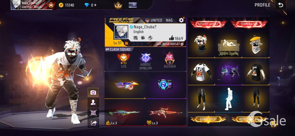  freefire account for sell