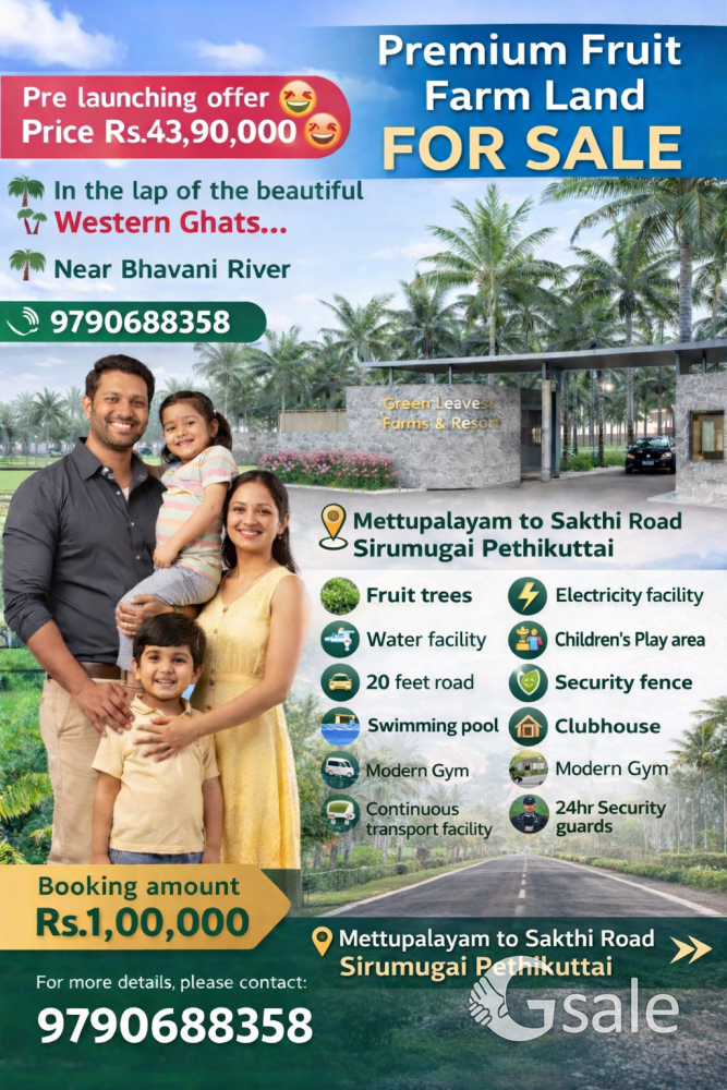 premium fruits farm land for sale 