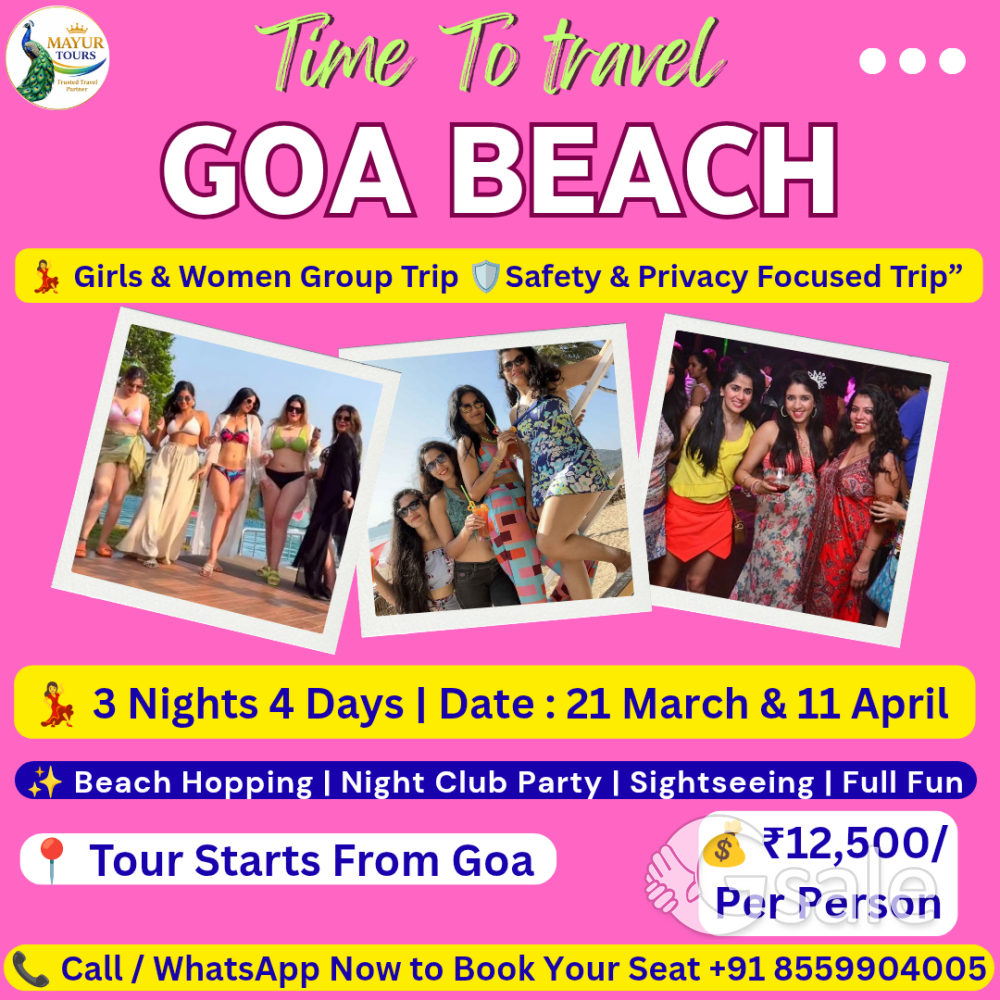 Goa Tour for Girls & Women's 