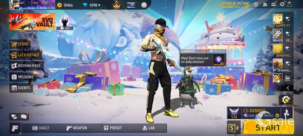 free fire account for sell