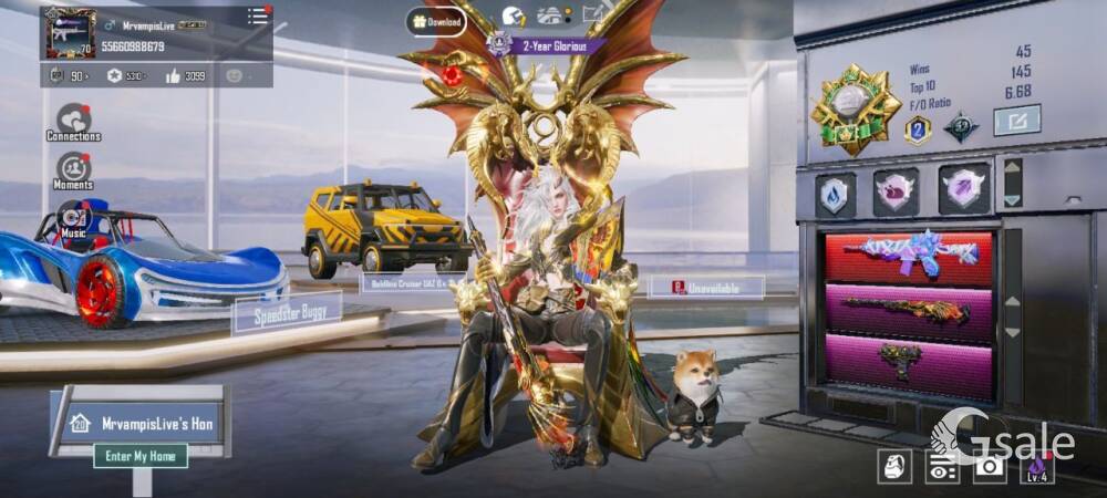 BGMI ACCOUNT XSUIT MAXED (7 STAR)