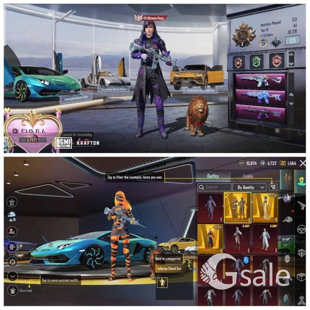 BGMI ACCOUNT (LAMBORGHINI SUPERCAR)