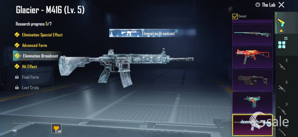 BGMI Account For Sale | Glacier M416 Lv5 | Conqueror | Mythic Items