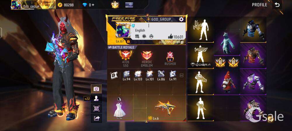 FREE FIRE ID SELL