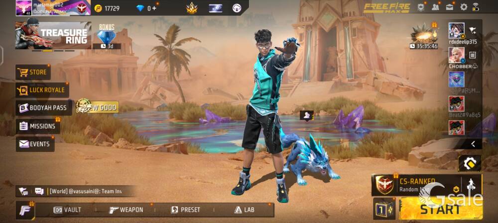 Free fire id sale 45 level ki hain 2000 main