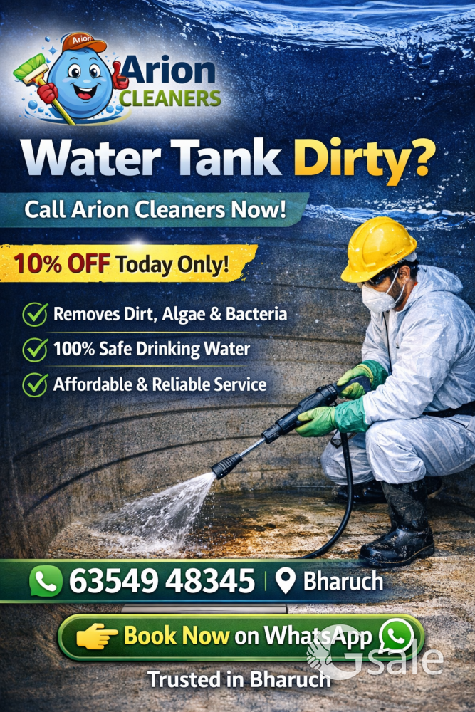 Water tank cleaning service 