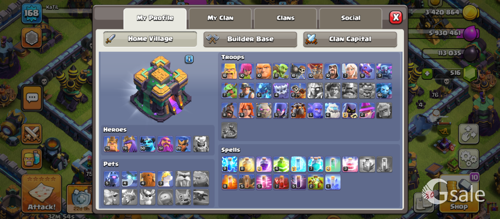 Best Clash Of Clans TH 14 Almost Max id Sell 