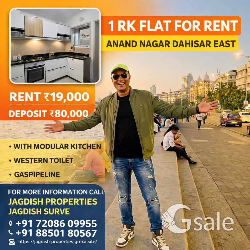 1 RK FLAT FOR RENT AT ANAND NAGAR DAHISAR EAST
