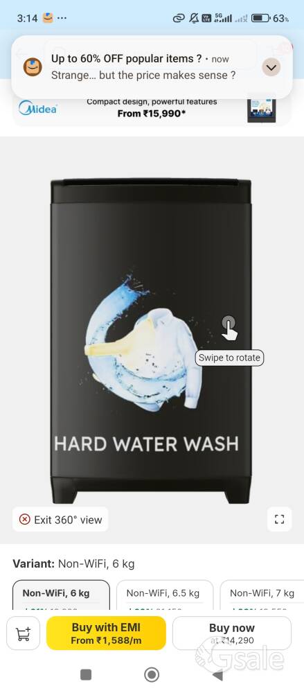 Wirpool washing machine 