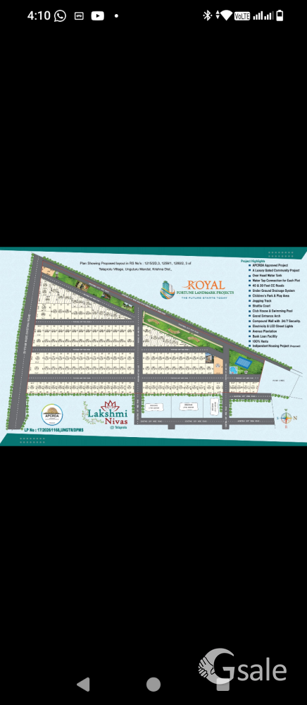 Royal Fortune Land Mark Project Gurunanak Colony Vijayawada AP
