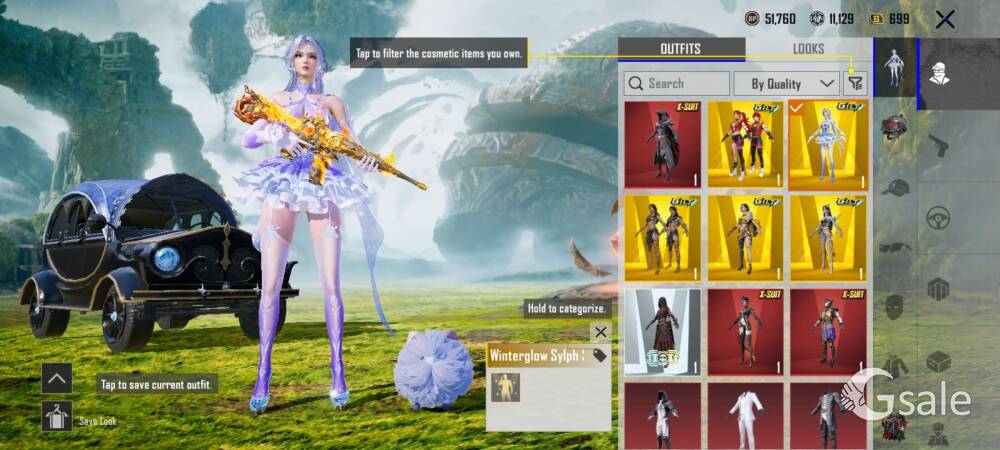 FULL ON PREMIUM X SUIT 2,2,1 + 7X ULTIMATE SET + COLLECTION LEVEL 66 + 3 MYTHIC GEMS, 4 BIG METERIAL
