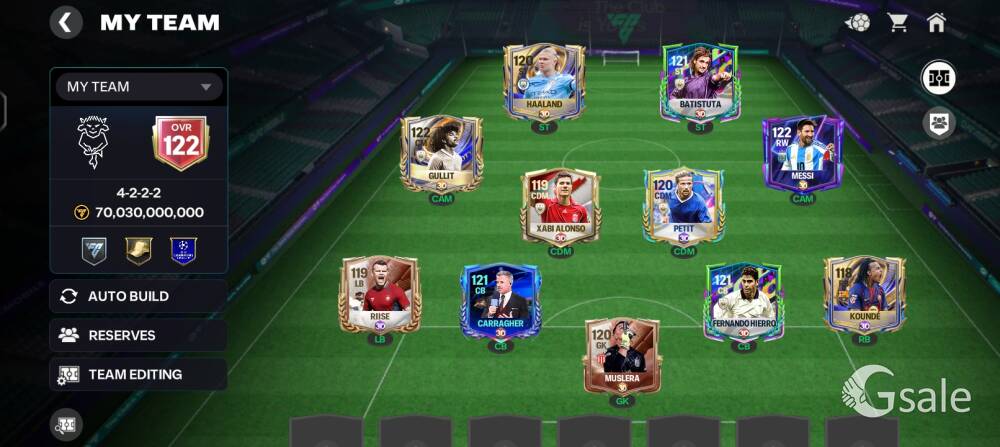 FC MOBILE ACCOUNT 122 OVR WITH MAX RANK UP IS 124 OVR