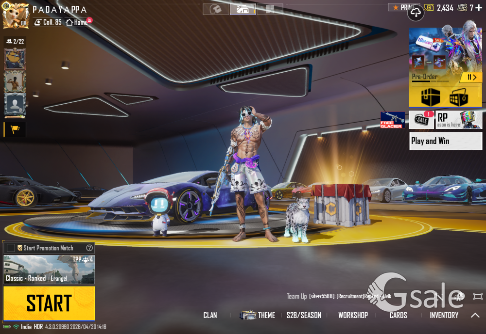 Ultra Premium Self-Built BGMI Account for Sale