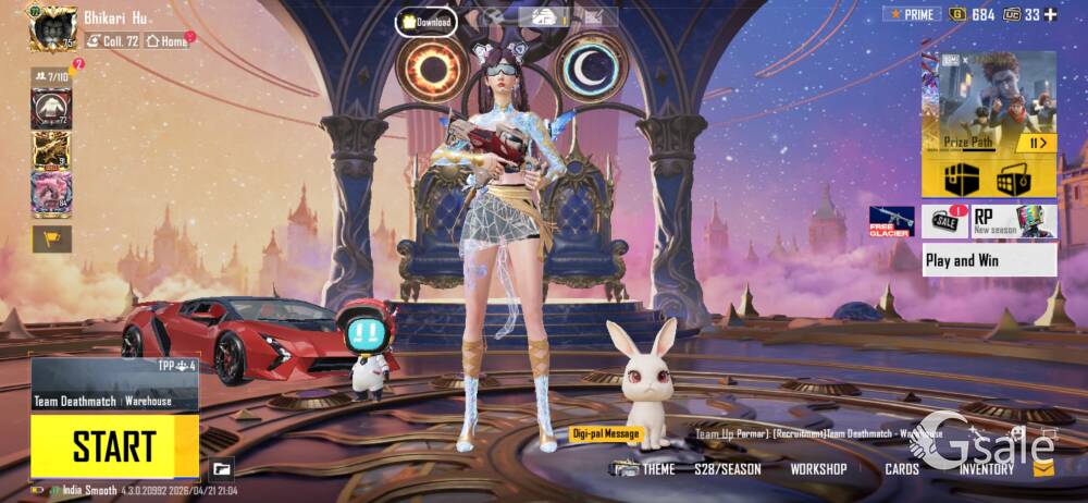 Ultra Premium self built bgmi ID for sale