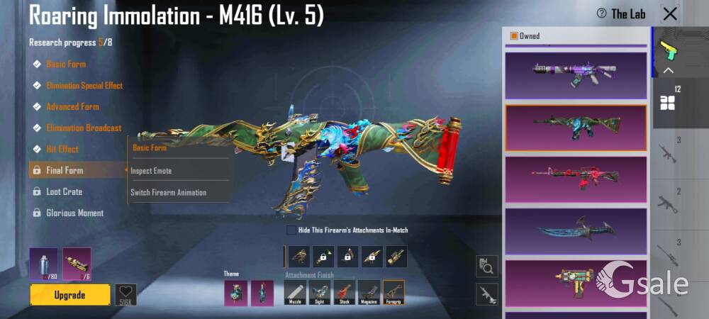 BGMI ID Ultimate set+lvl5 m4