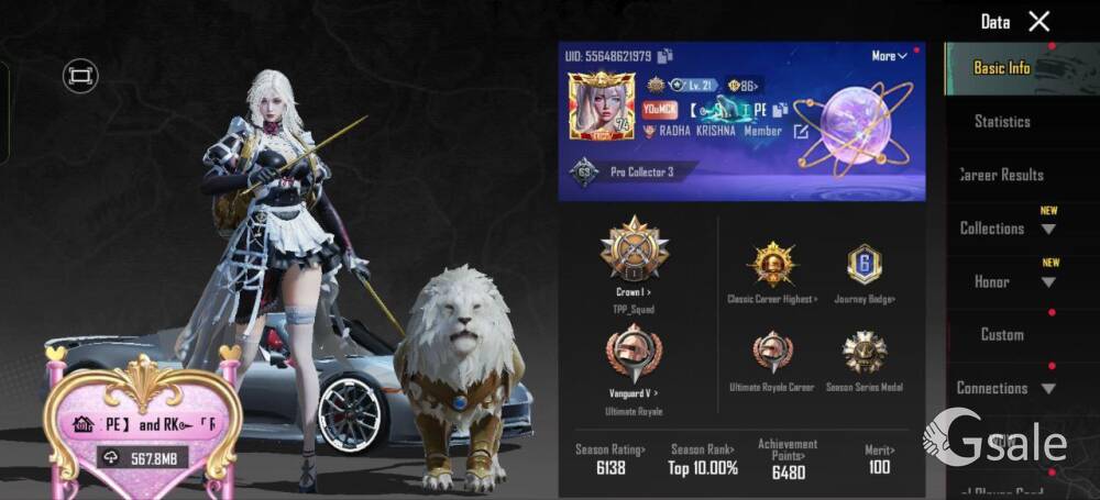 I selling bgmi account 