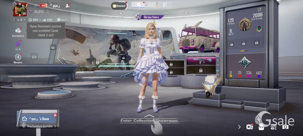 bgmi I'd on sell level 80 collection level 47