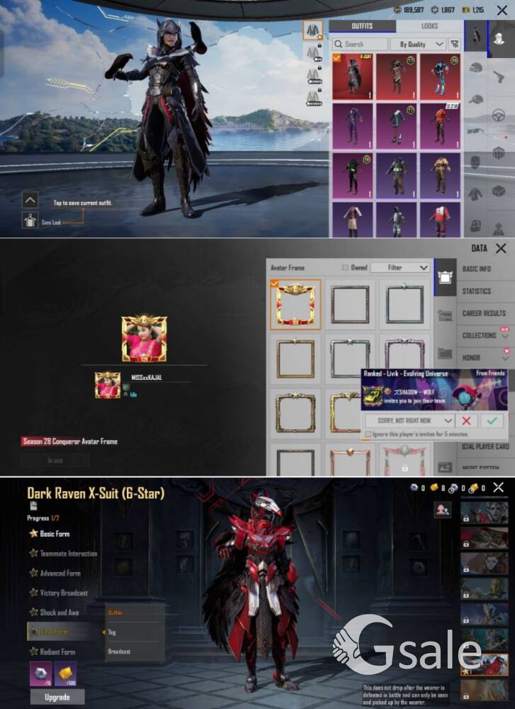 *DARK REVEN X SUIT LVL 1**LOGIN - SINGLE TW**PRICE - 1899 RS FIXED