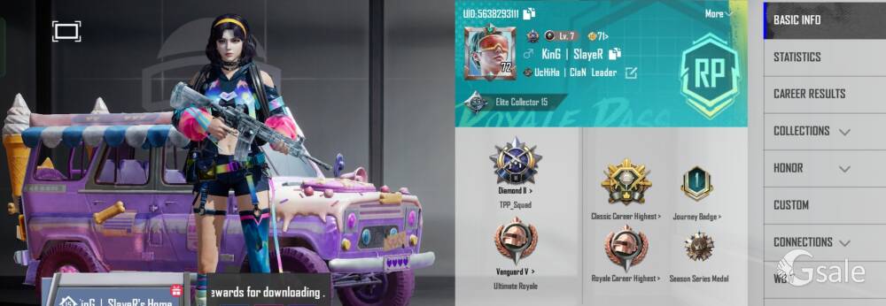 Glacier skin m416 level 4 