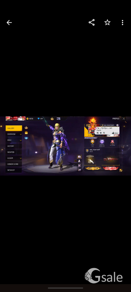 Free fire ID sale 