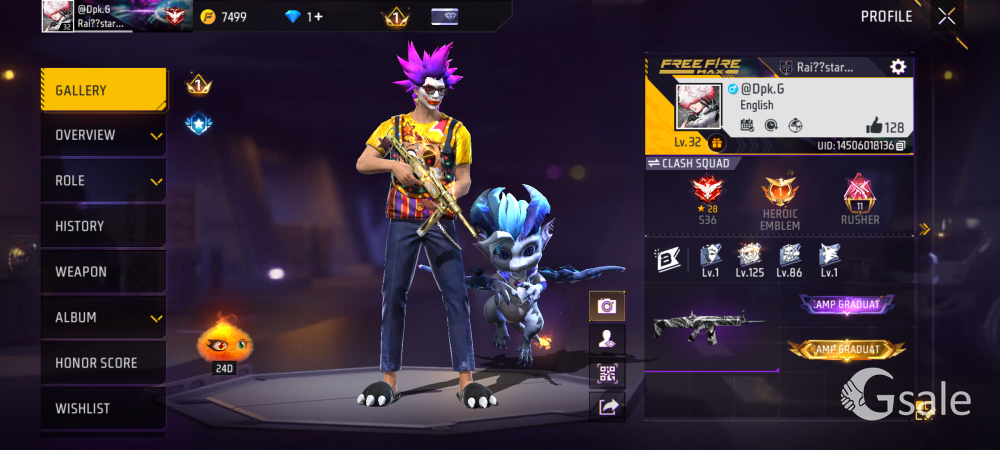 Sell My Free Fire ID 