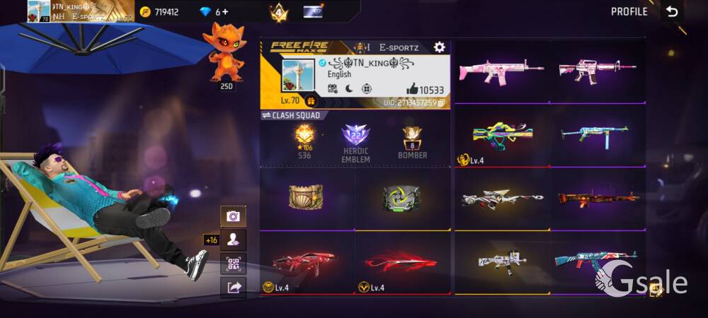 Free fire I'd sale 