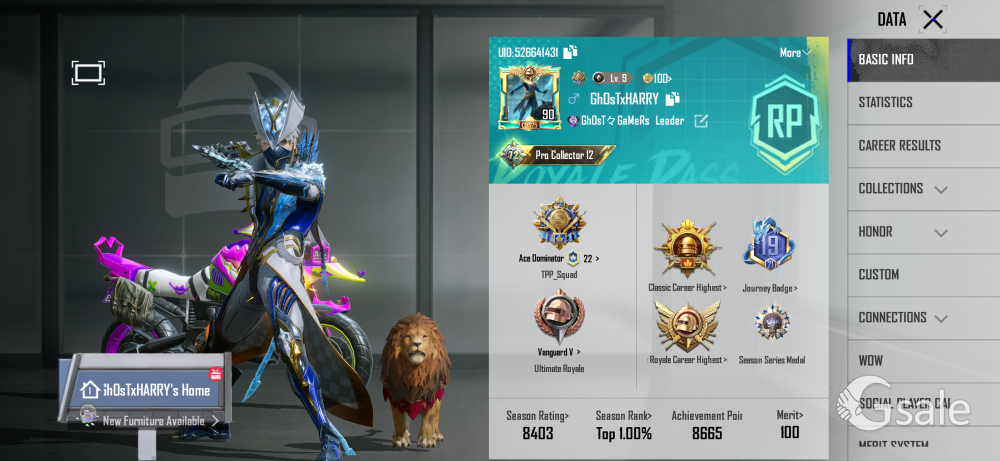 BGMI Account for sale