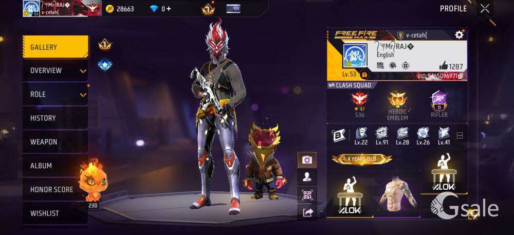 Free fire I'd 