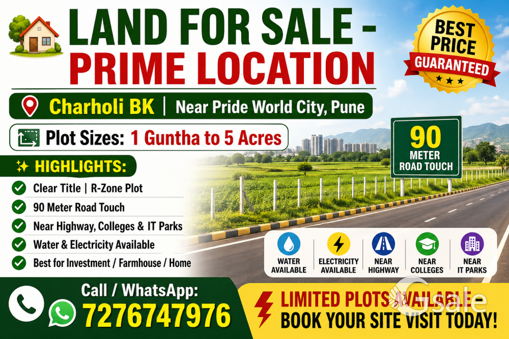 prime location Charholi Bk Pune.