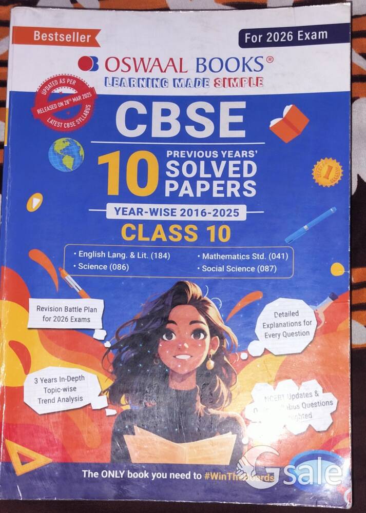 OSWAL BOOKS CLASS 10 CBSE 10 YEARS PYQ 2016-2025 EDITION 