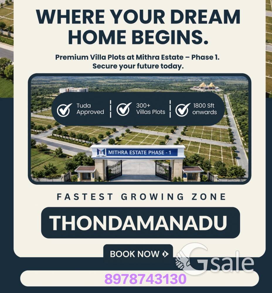 TITLE CLEARED GATED COMMUNITY TUDA APPROVED OPEN PLOTS FOR SALE PRIME LOCATION IN TIRUPATI 
