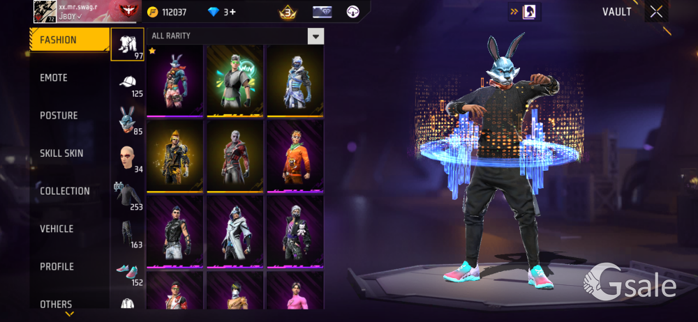 Free fire id sell