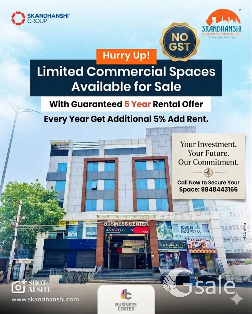 skandhanshi "Business Center" Commercial Shop's at RS Road Circle KURNOOL 