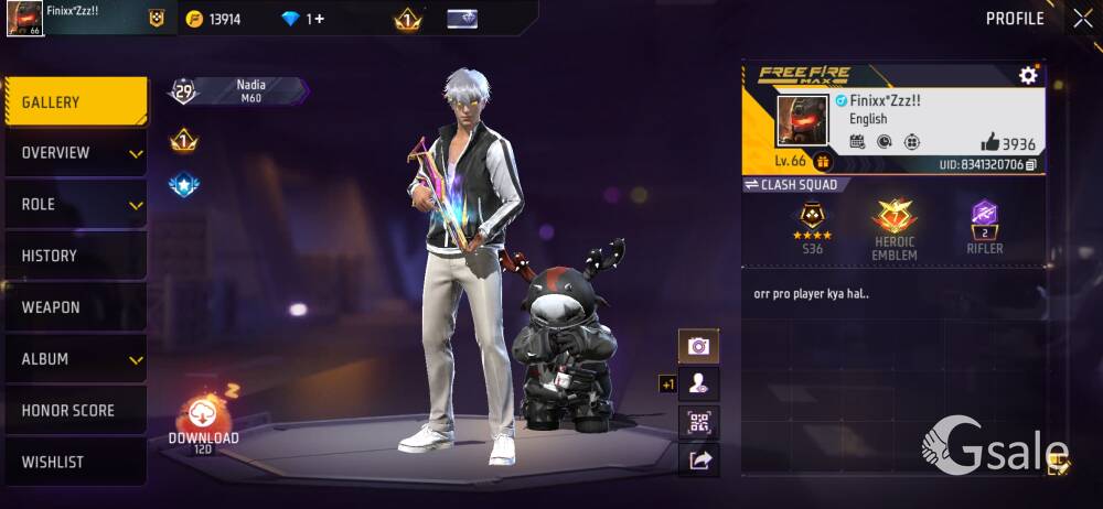 Gaming I'd Free Fire 