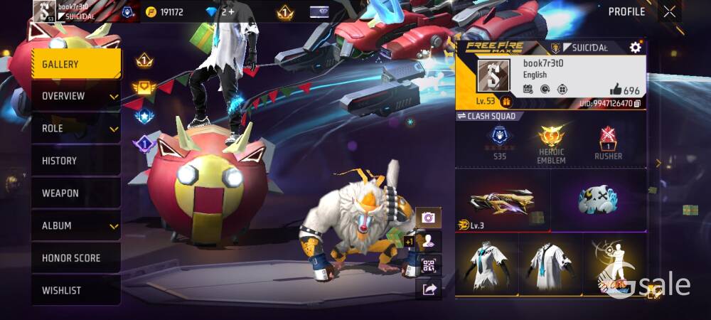free fire id and youtube channel
