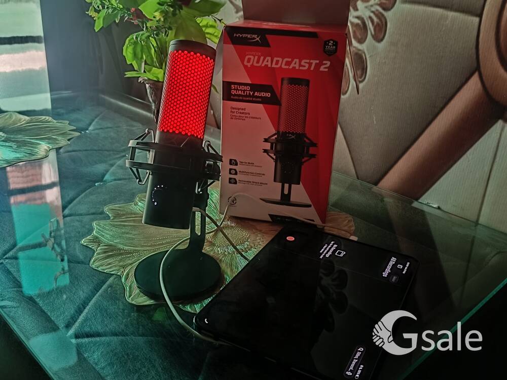 HyperX QuadCast 2 USB Microphone (With & Warranty) - gooood Condition