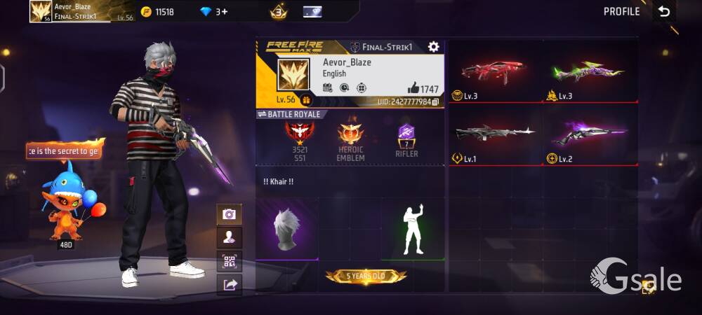 Free fire I'd sell