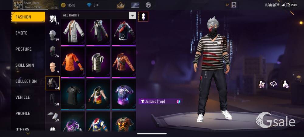Free fire I'd sell 