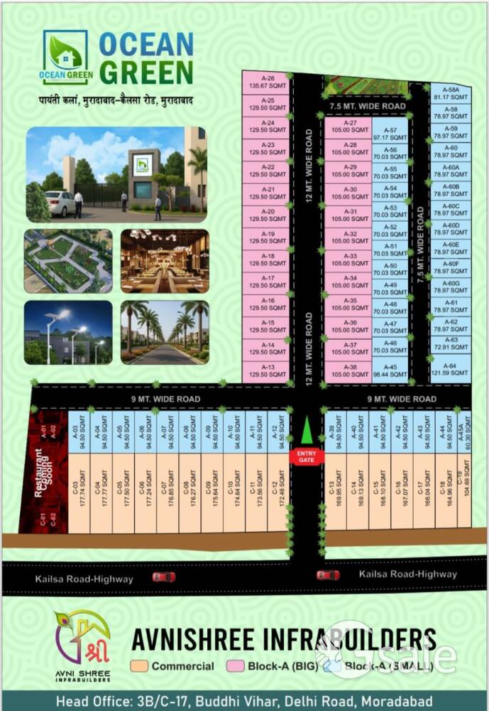 Ocean Green Society Limited plots Available 