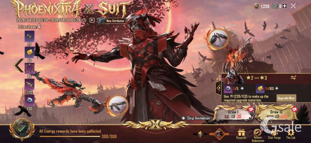 Bgmi x-suit Blood Raven
