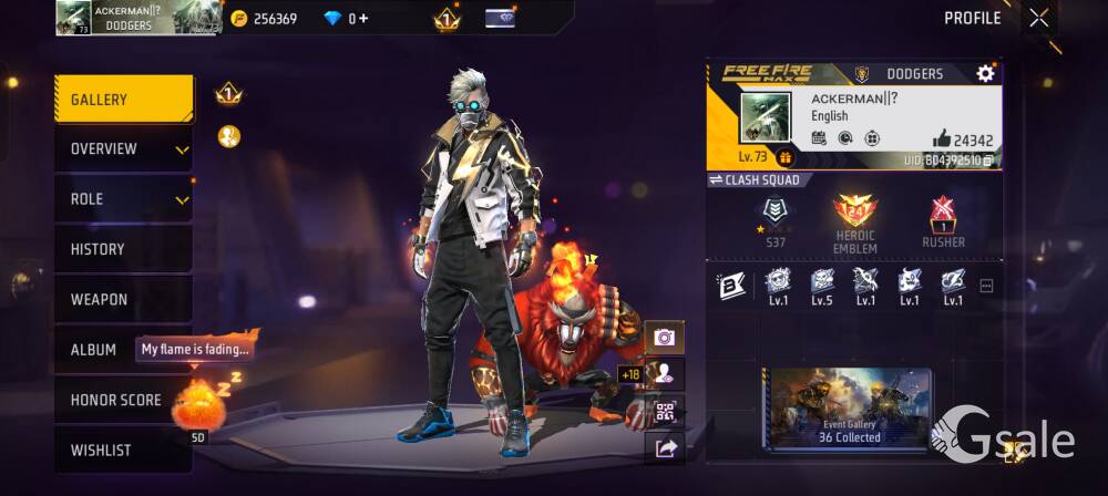 free fire id