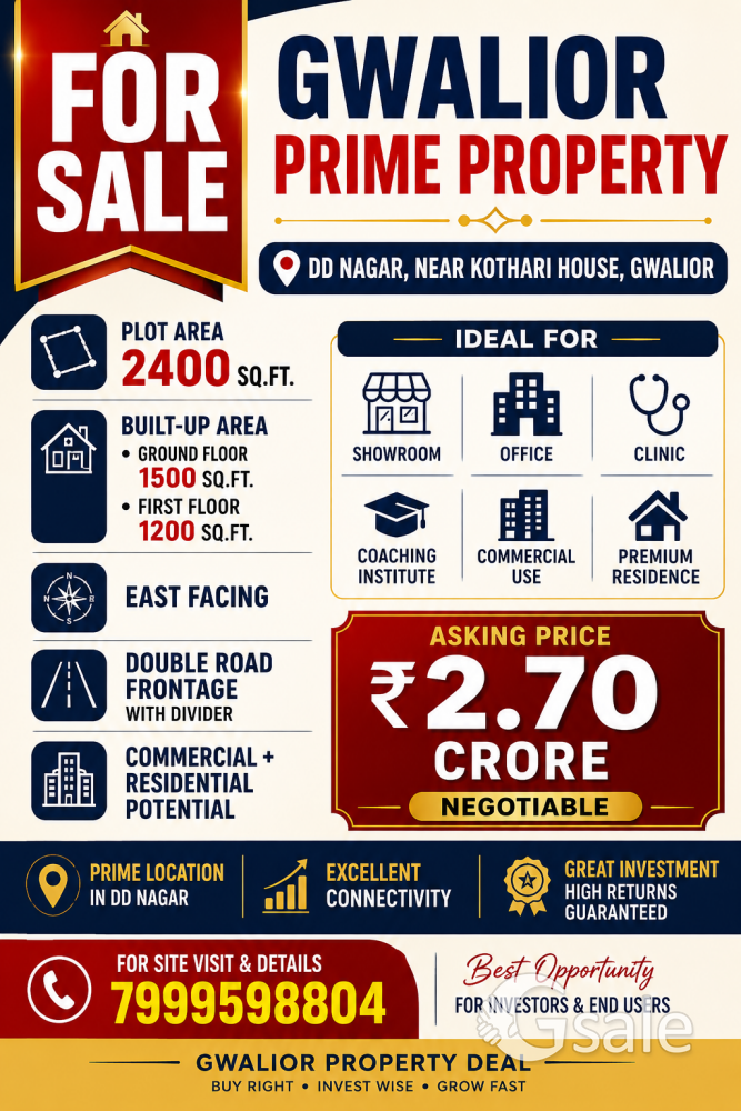house sale dd nagar near kothari house 