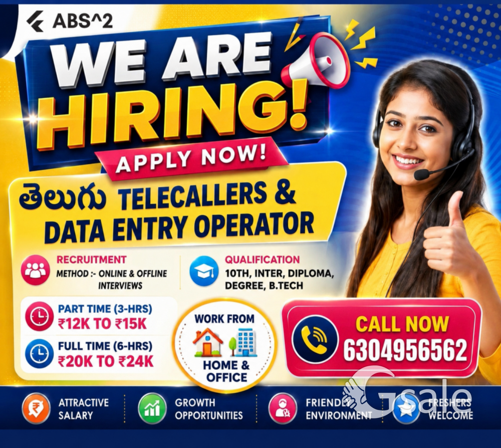 TELECALLING OR DATA ENTRY 