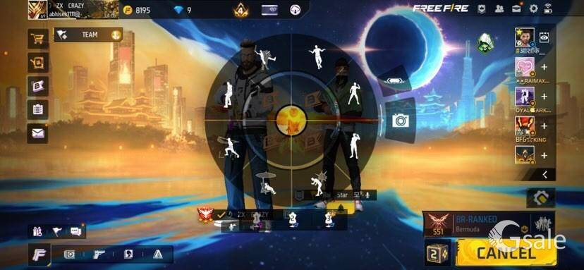 free fire id sell 